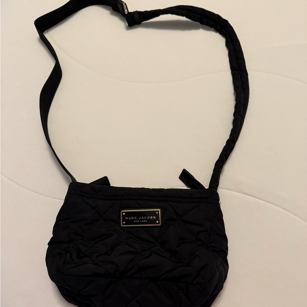 Marc Jacobs Black Quilted Nylon Crossbody Bag